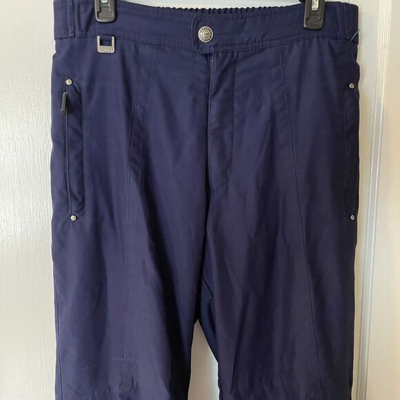 Spyder Blue Medium‎ Thinsulate Ski Snow Pants Outdoor Active M Pockets - Picture 1 of 6